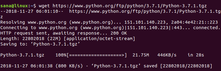 Скачать python на Linux