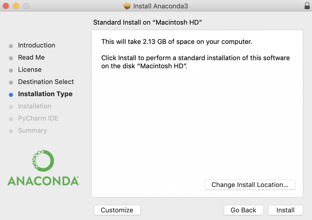 Установка Anaconda на macOS