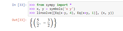 Математическая библиотека Python SymPy