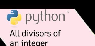 Нахождение делителей числа с помощью Python