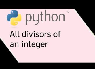 Нахождение делителей числа с помощью Python